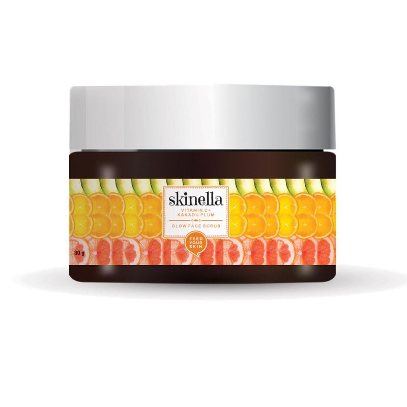 Skinella Vitamin C + Kakadu Plum Glow Face Scrub
