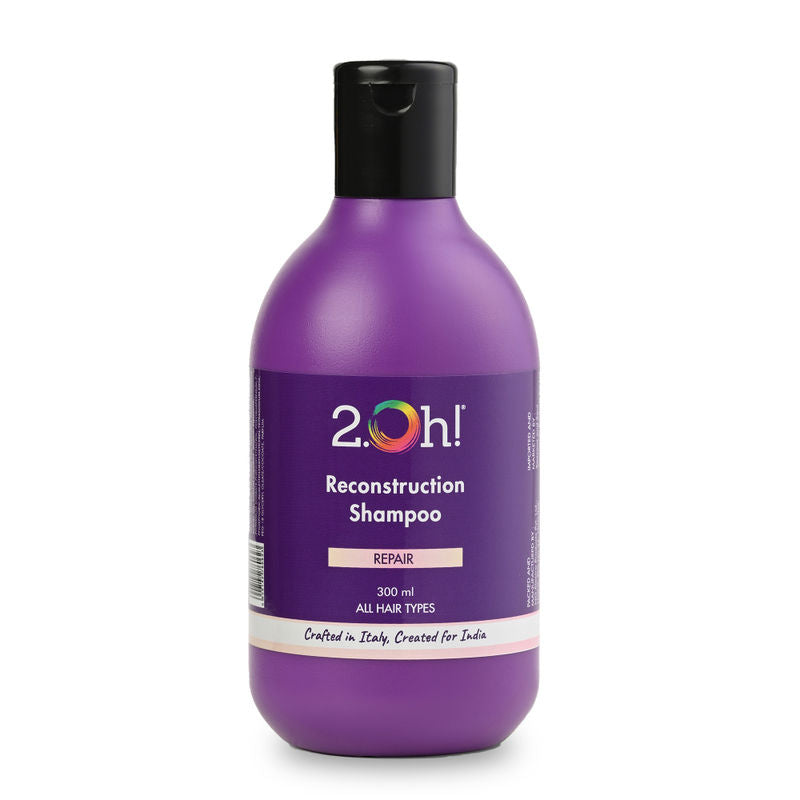 2.Oh Italian Reconstruction Shampoo For Dry, Frizzy Hair And Oily Scalp With Tri-Surfactant Formula