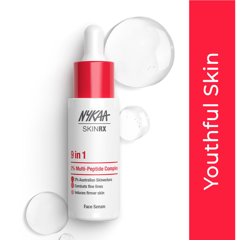 Nykaa SKINRX 2% Multi Peptide 9 in 1 Anti-Aging Face Serum For Collagen Boosting & Skin Firming