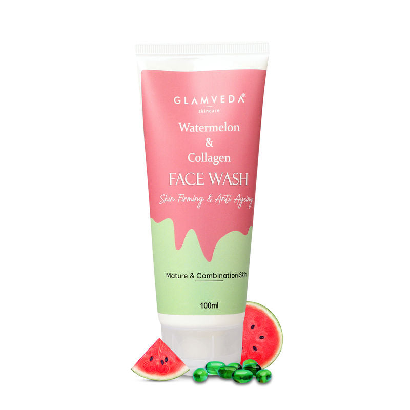 Glamveda Watermelon & Collagen Skin Firming & Anti Aging Face Wash