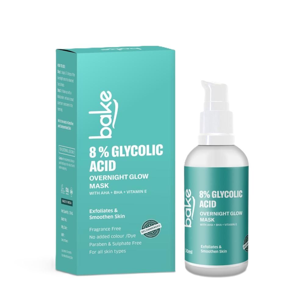 BAKE 8% Glycolic Acid Overnight Glow Mask Serum