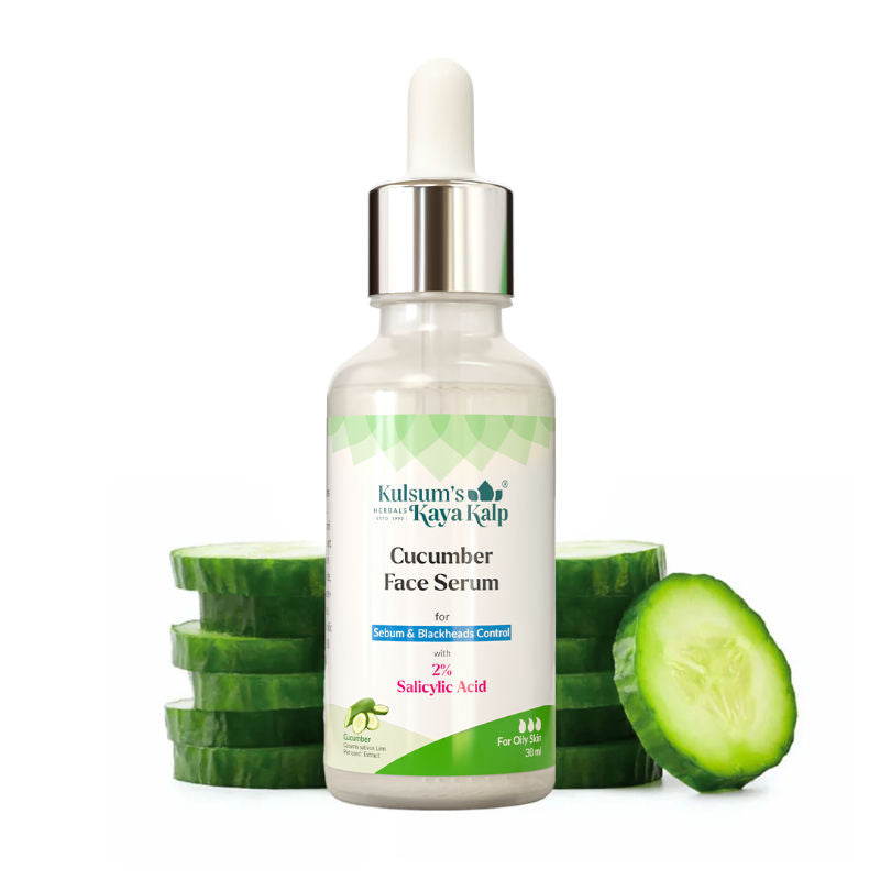 Kulsum's Kaya Kalp Cucumber Face Serum with 2% Salicylic Acid