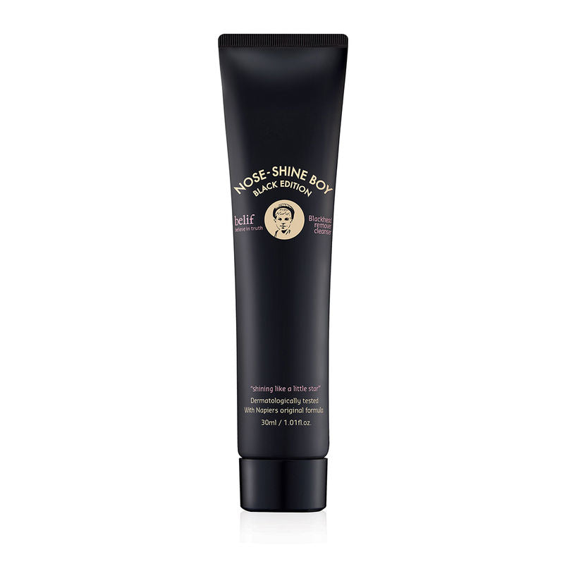 Belif Nose-Shine Boy Gel To Foam Charcoal Cleanser, Fits Blackheads & Whiteheads, Dermat Tested