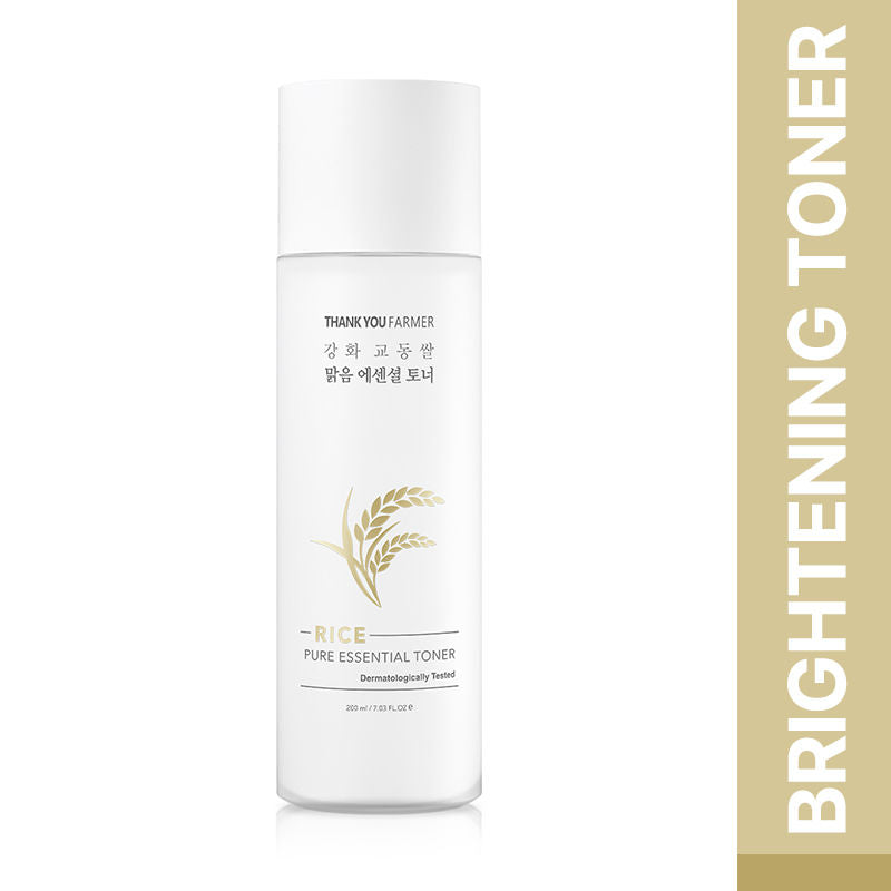 Thank You Farmer Rice Korean Niacinamide Toner- Brightening & Pigmentation, Dermatologically Tested