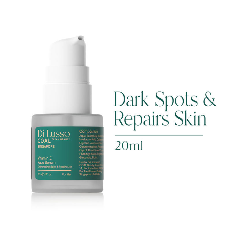 COAL Clean Beauty Vitamin E Face Serum Diminishes Dark Spots, Repairs Skin
