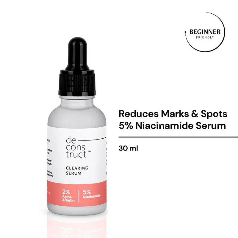 Deconstruct 5% Niacinamide + 2% Alpha Arbutin Serum for Acne Marks & Pigmentation,For All Skin Types