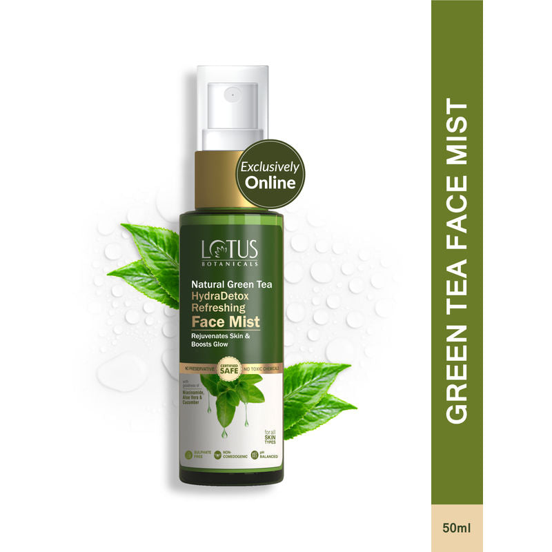 Lotus Botanicals Natural Green Tea Hydradetox Refreshing Face Mist