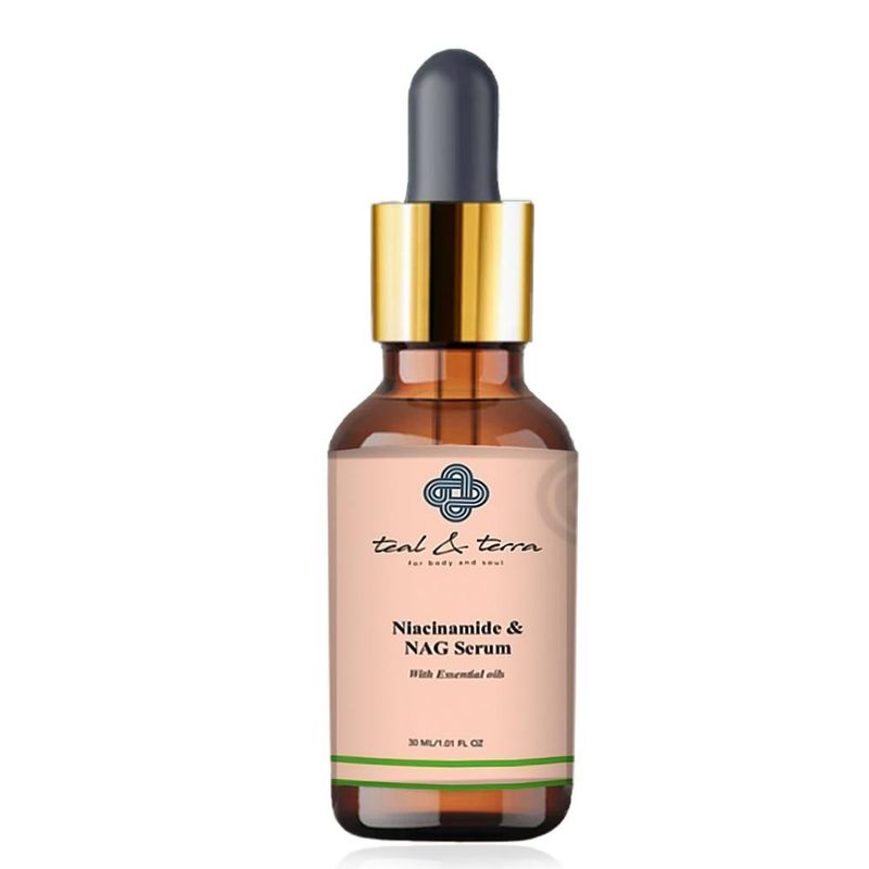 Teal and Terra Niacinamide and NAG Face Serum for Brightening, Hydrating, Skincare Essential