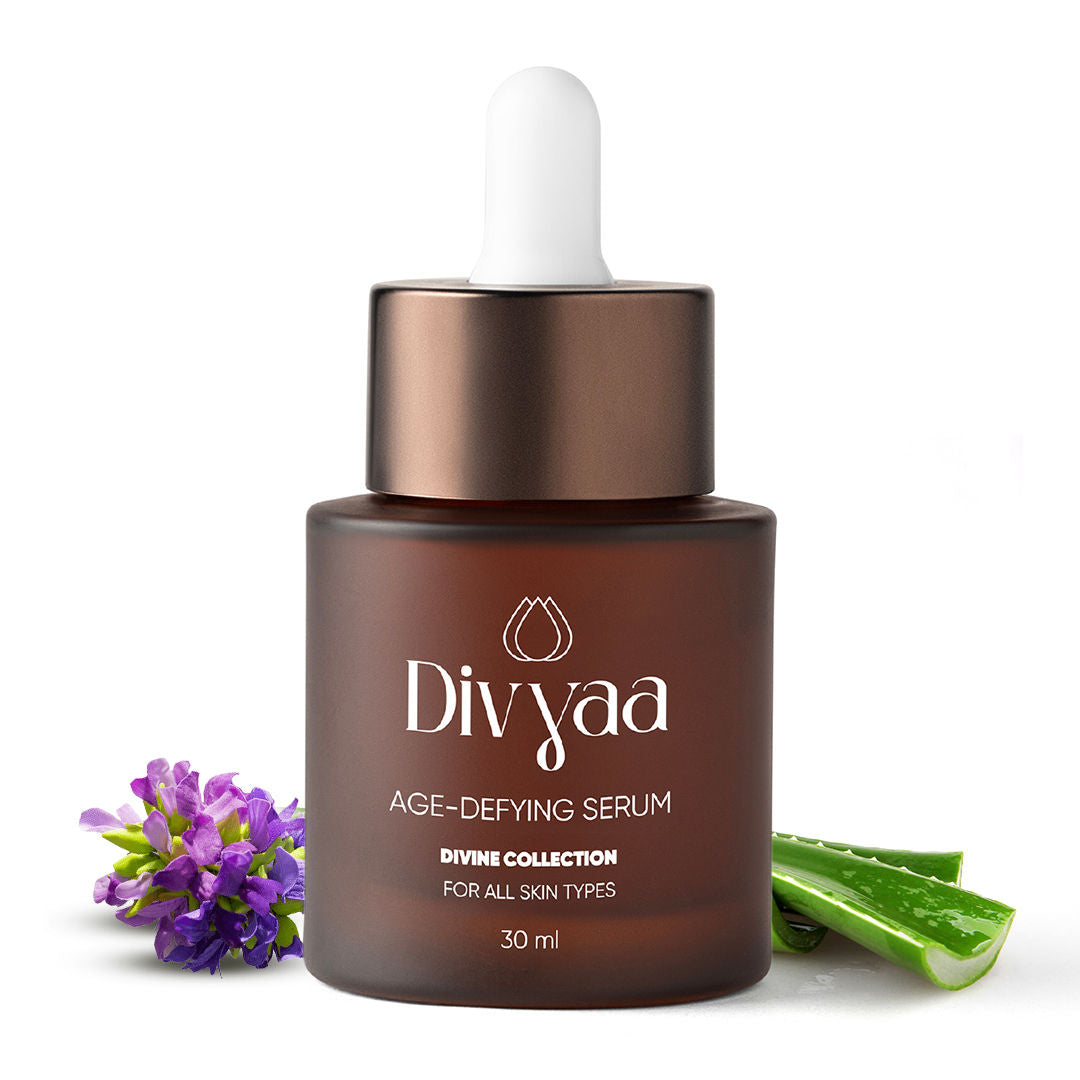 Divyaa Divine Age Defying Serum with Aloe Vera & Rosemary for Ageless Radiance, Even Tone