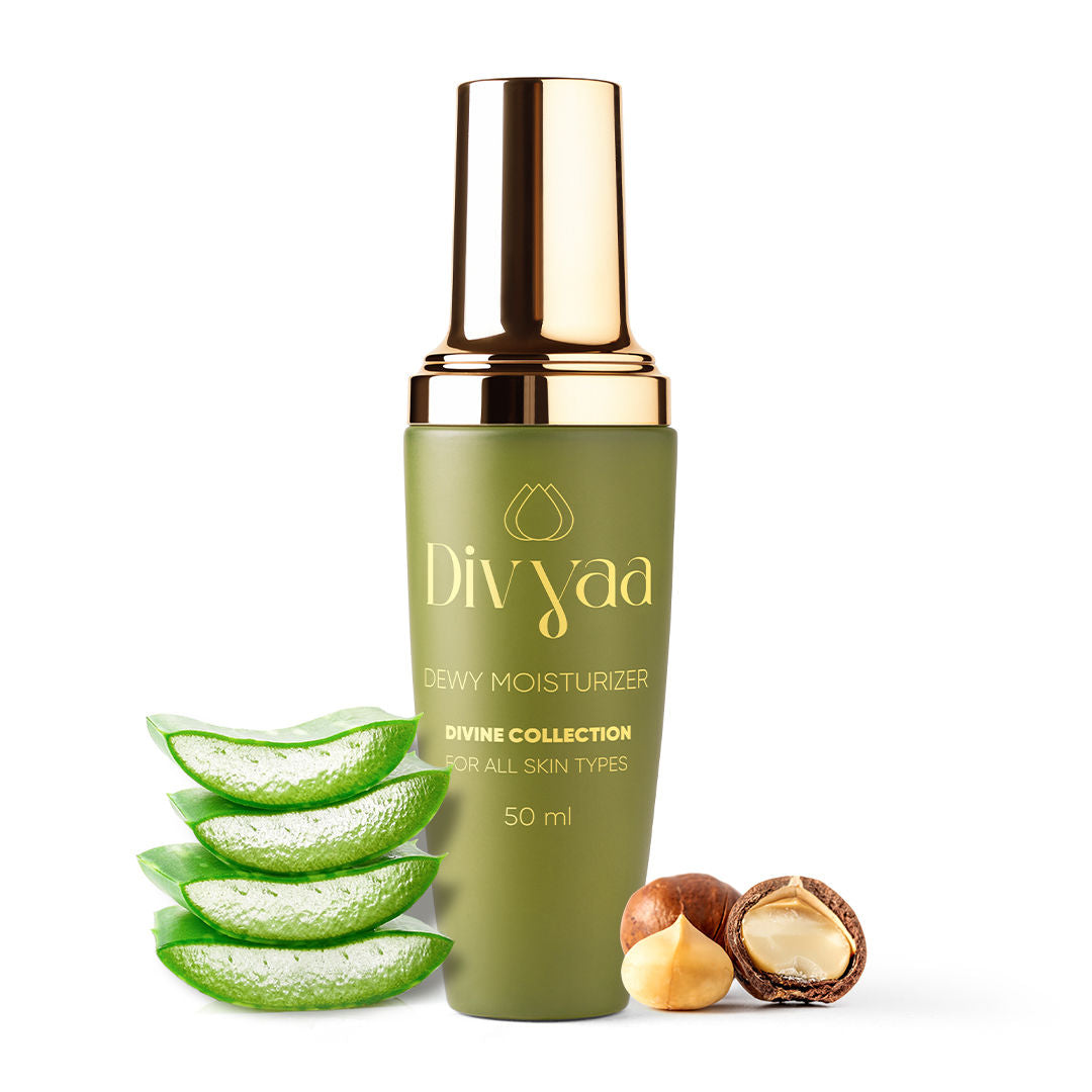 Divyaa Divine Dewy Moisturizer Skin Hydration and Nourishment with Rosemary, Aloe Vera, Shea Butter (50ML)