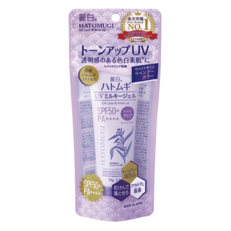 Reihaku Hatomugi The Tone Up Milky Gel Uv Care Spf50+ Pa++++ 70G
