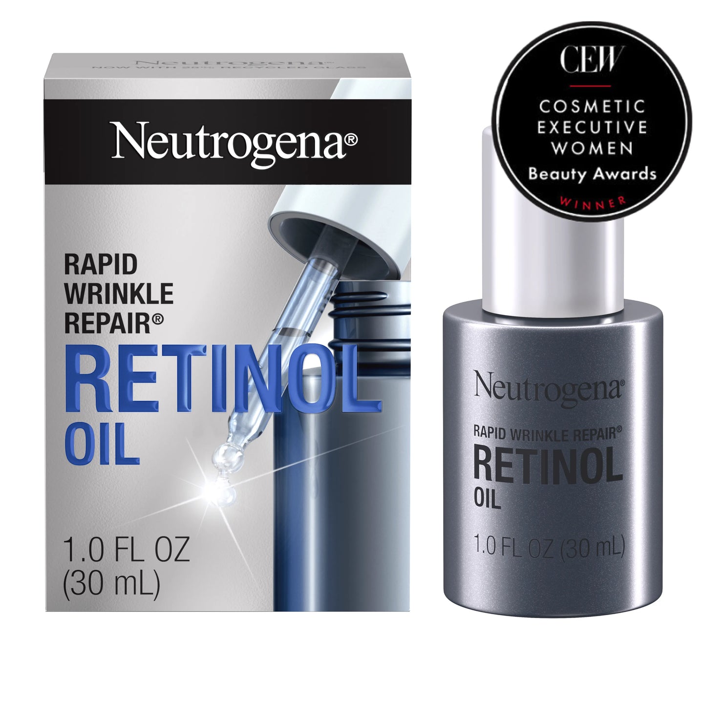 Neutrogena Rapid Wrinkle Repair® Anti-Wrinkle .3% Retinol Lightweight Facial Oil