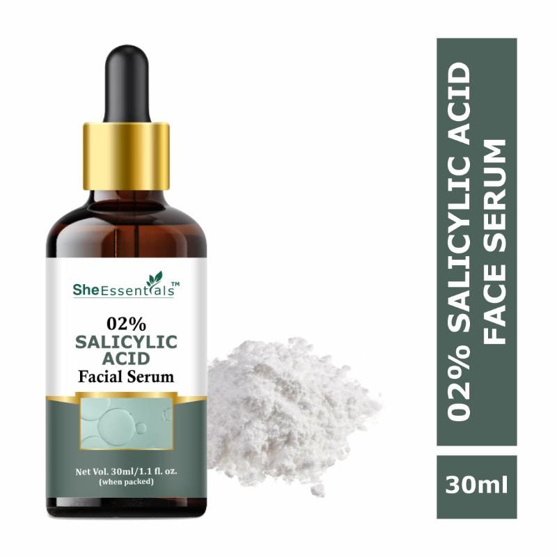 She Essentials 2% Salicylic Acid Serum For Face For Active Acne
