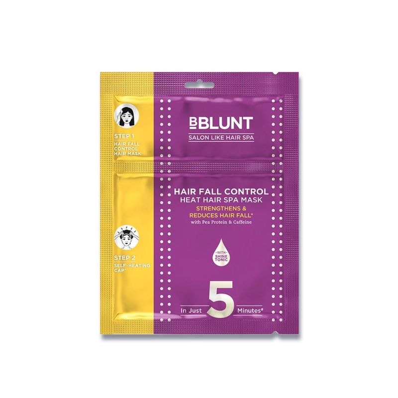 BBlunt Hair Fall Control Heat Hair Spa Mask With Pea Protein & Caffeine