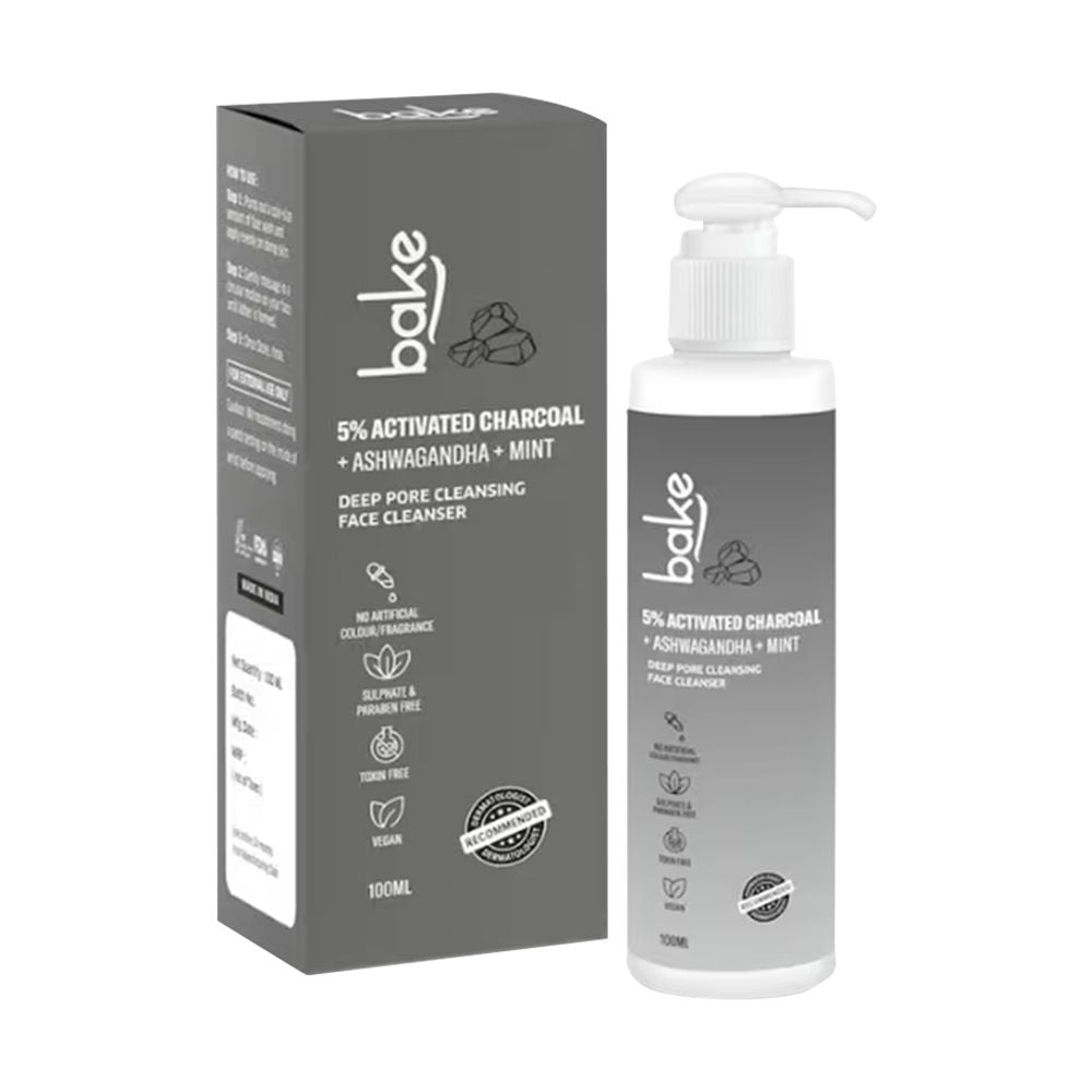 BAKE 5% Activated Charcoal Face Cleanser
