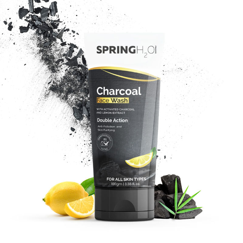 Spring H2O Charcoal Face Wash