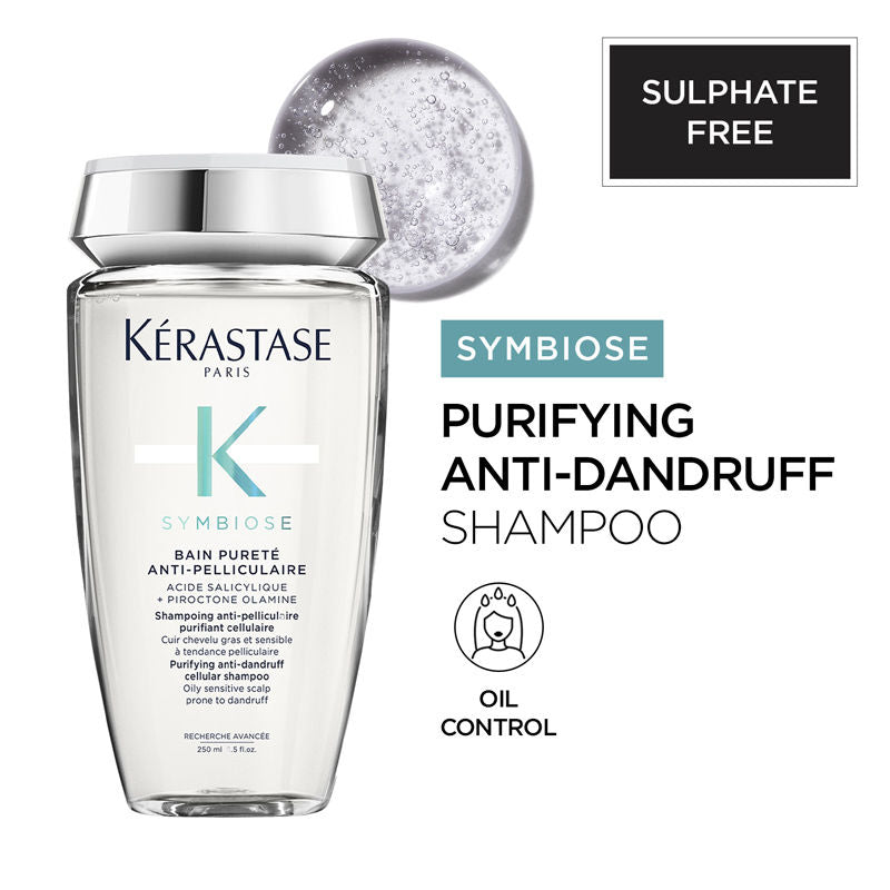 Kerastase Symbiose Purete Anti-Dandruff Shampoo For Oily Sensitive Scalp With Salicylic Acid