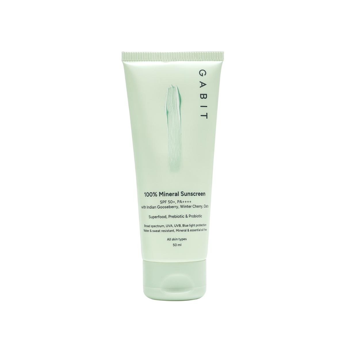 gabit-100-mineral-sunscreen-spf-50-pa-with-vitamin-e-no-white-cast-blue-light-protection