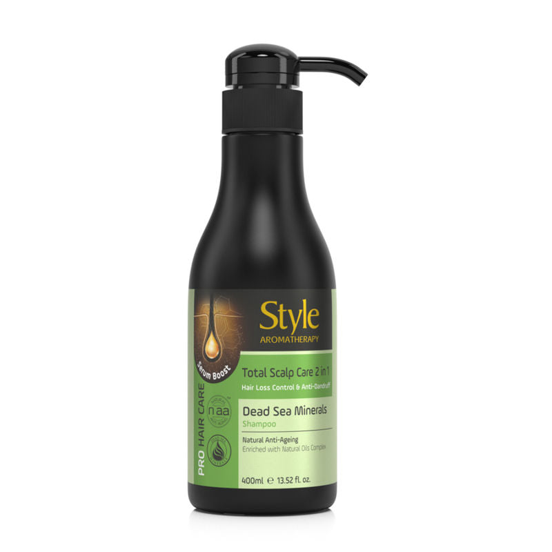 Style Aromatherapy Professional Total Scalp Care Shampoo with Gotu Kola & Aloe Vera - SLS/SLES-Free