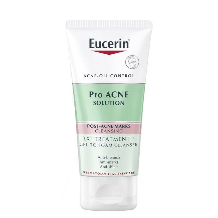 Eucerin Pro Acne Solution Triple Effect Gel To Foam Cleanser 75Ml