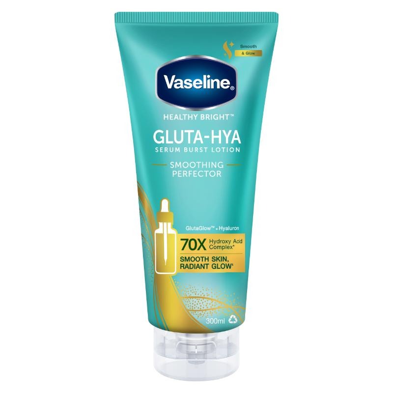 Vaseline Healthy Bright Gluta-Hya Serum Burst Lotion Smoothing Perfector 300Ml