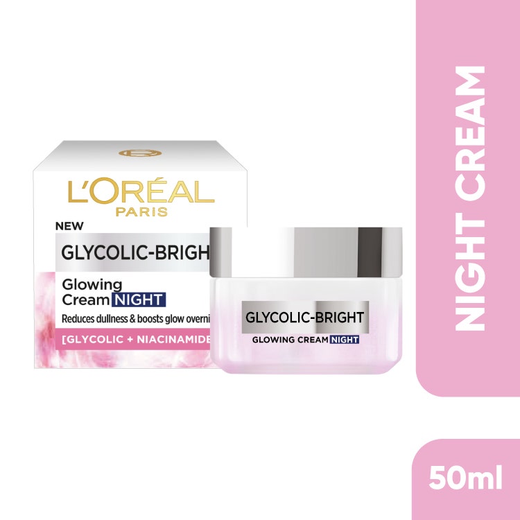Loreal Paris Glycolic-Bright Glowing Night Cream 50Ml