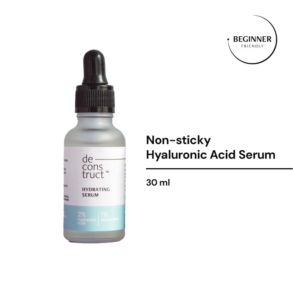 Deconstruct Hydrating Face Serum- 2% Hyaluronic Acid + 1% Niacinamide For Dry Skin(30ML)