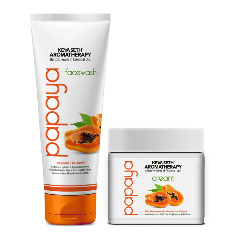 Keya Seth Aromatherapy Papaya Facewash & Face Cream Combo