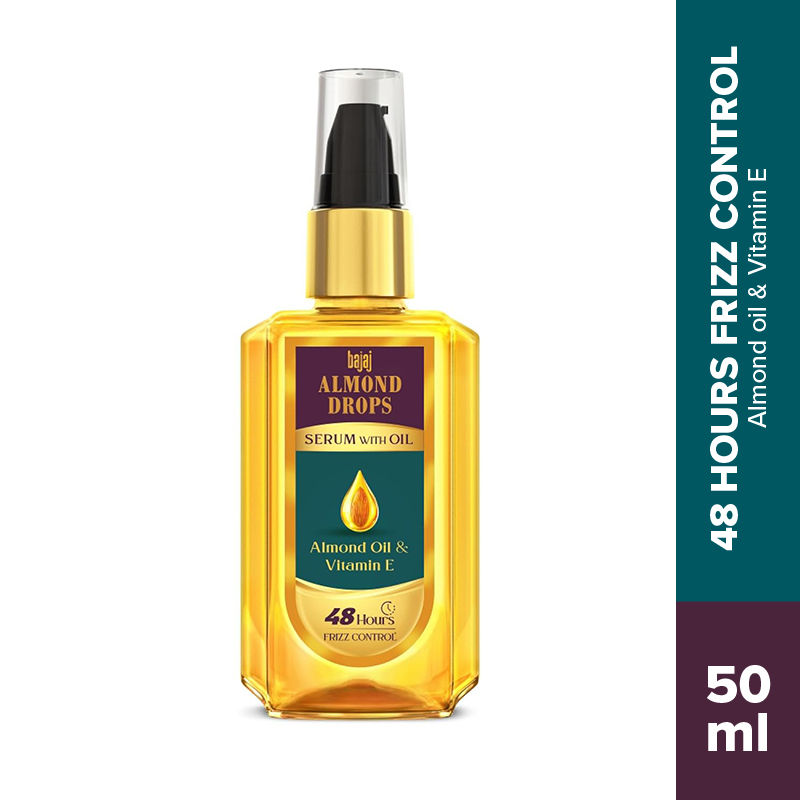 Bajaj Almond Drops Serum With Oil For Hair With Almond Oil & Vitamin E