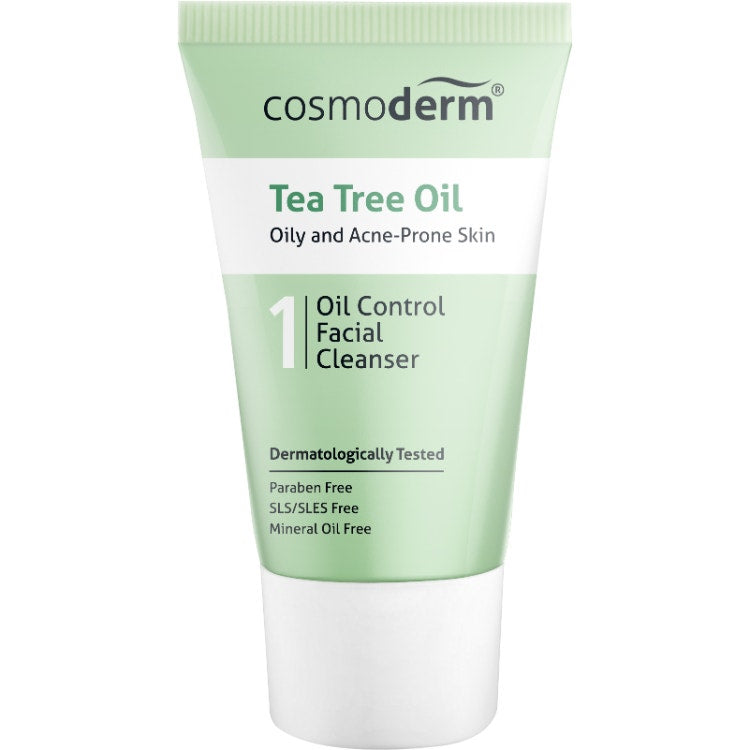 Cosmoderm Tea Tree Oil Control Facial Cleanser 20Ml