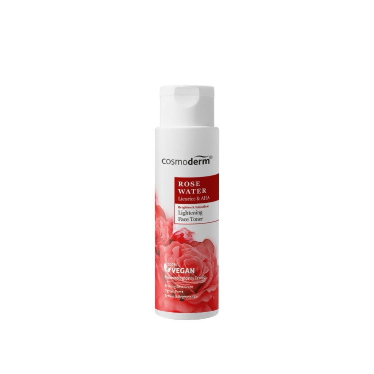 Cosmoderm Rose Water Lightening Face Toner 100Ml