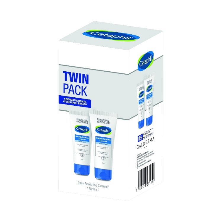 Cetaphil Daily Exfoliatng Cleanser 178Ml Twin Pack