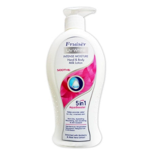 Fruiser Uv White Intense Moisture Hand & Body Milk Soothe Lotion 400Ml