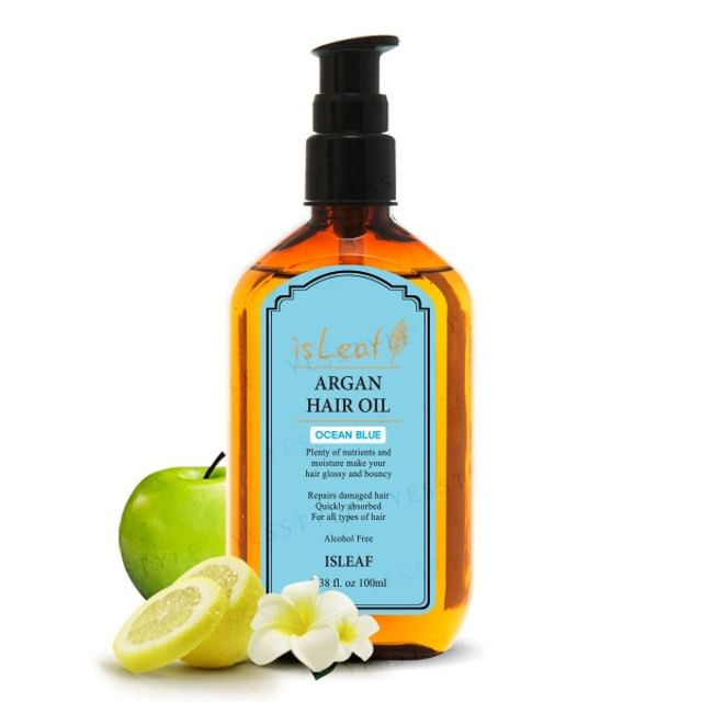 isLeaf Fragrance Argan Hair Oil Ocean Blue 100ml