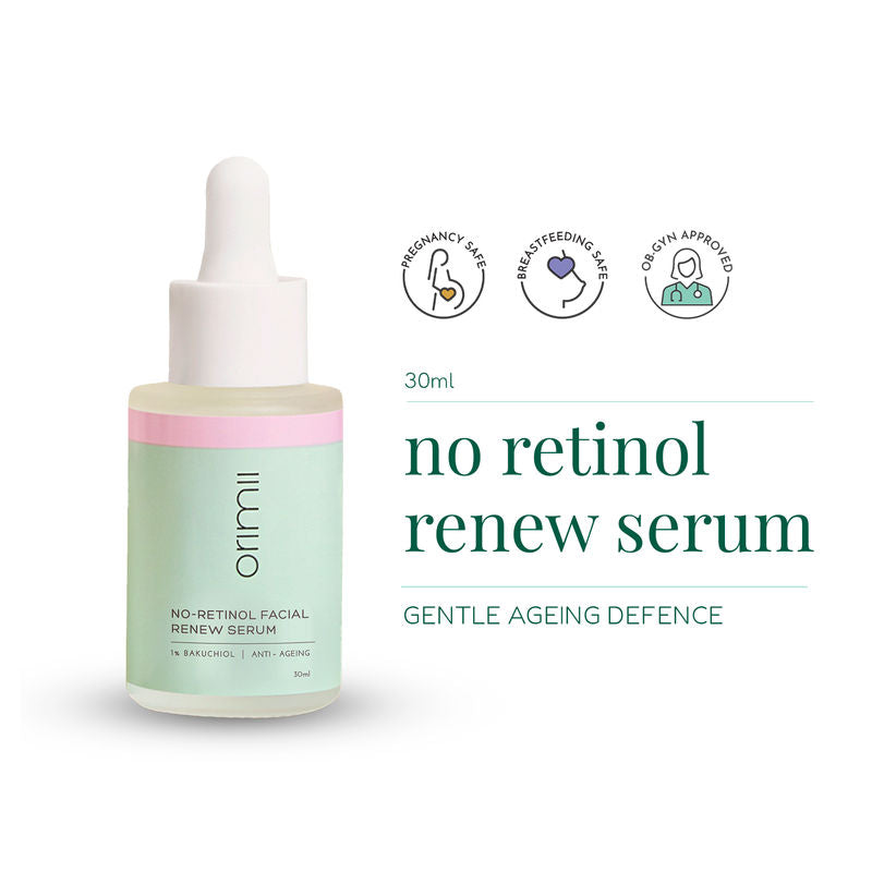 Orimii No Retinol Anti Ageing 1% Bakuchiol Face Serum - Pregnancy Safe