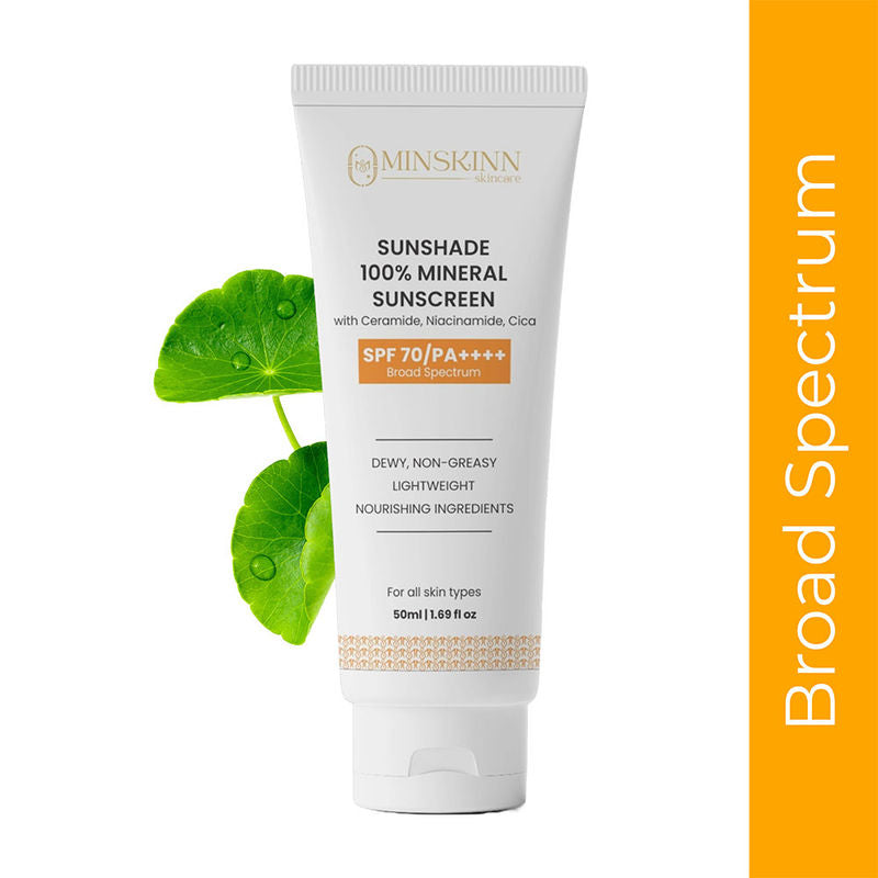 Minskinn Skincare Sunshade 100% Mineral Sunscreen SPF 70 PA++++