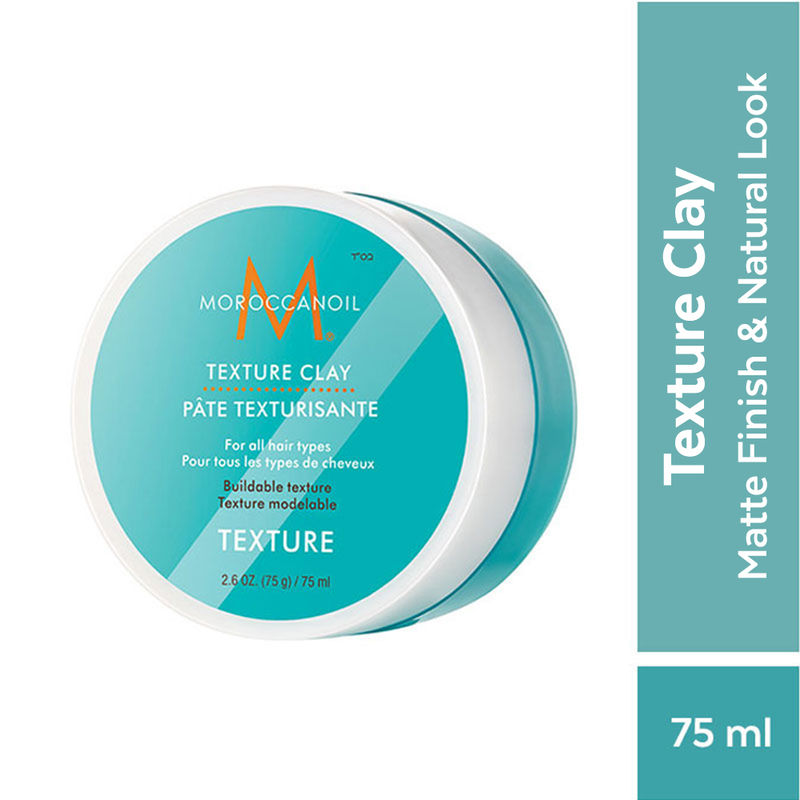 Moroccanoil Texture Clay | Argan Oil + Bentonite | Defines & Controls Frizz for All Hair Types