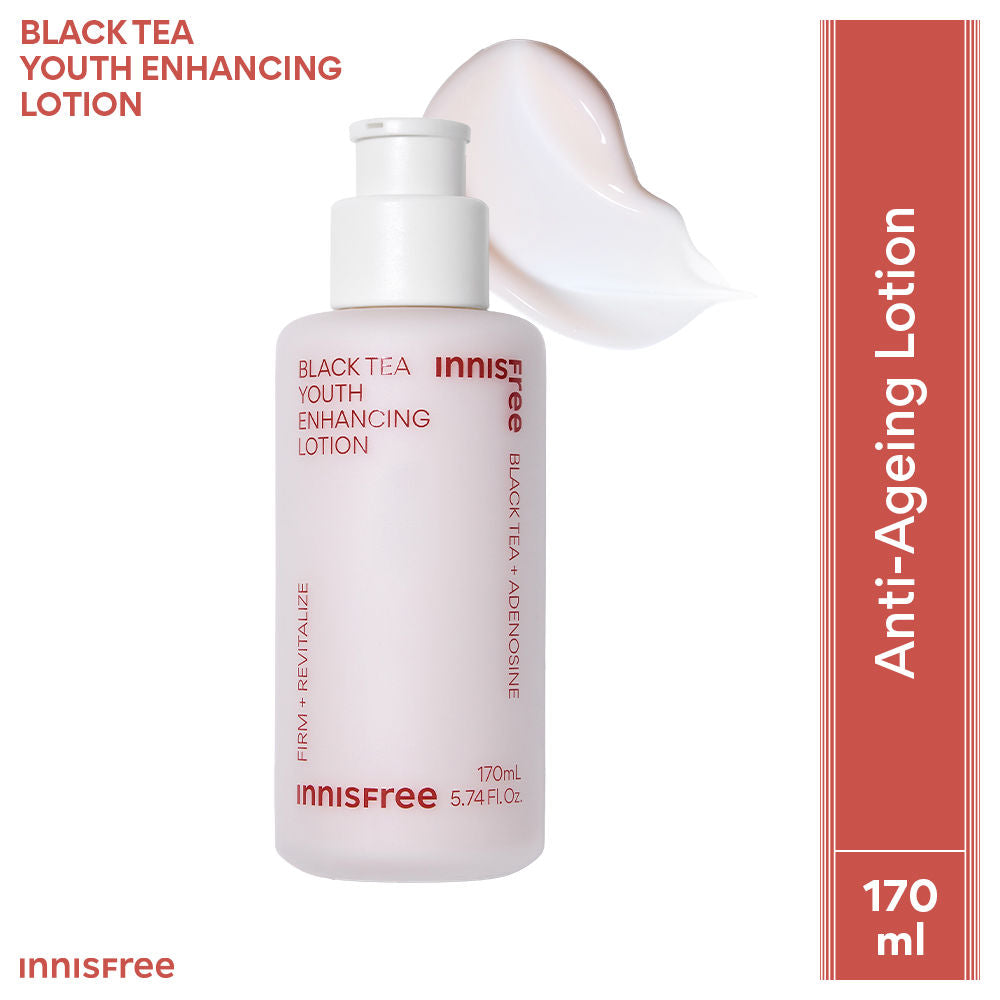 Innisfree Black Tea Youth Enhancing Lotion For Anti-Aging - Firms Skin