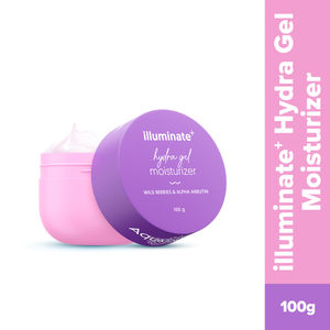 Aqualogica Illuminate + Hydra Gel Moisturizer with Wild Berries & Alpha Arbutin - 100 gm