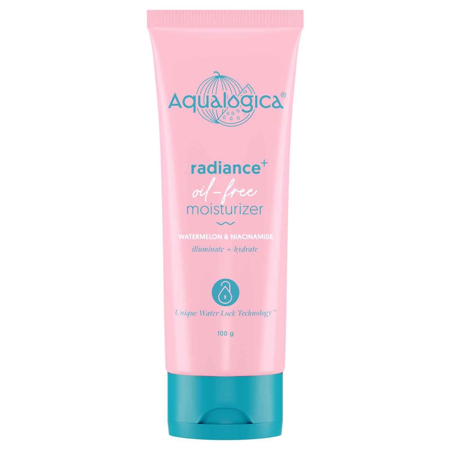 Aqualogica Radiance+ Oil Free Moisturizer with Watermelon & Niacinamide for Radiant Skin - 100 gm