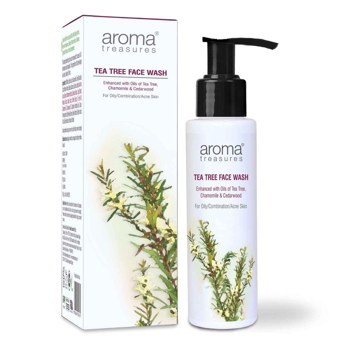 Aroma Treasures Tea Tree Face Wash (100 ml)