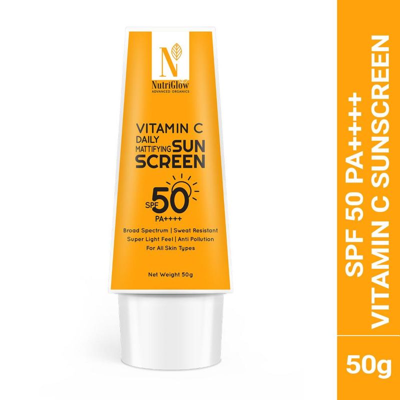 NutriGlow Advanced Organics Vitamin C Daily Mattifying Sunscreen SPF 50 PA++++
