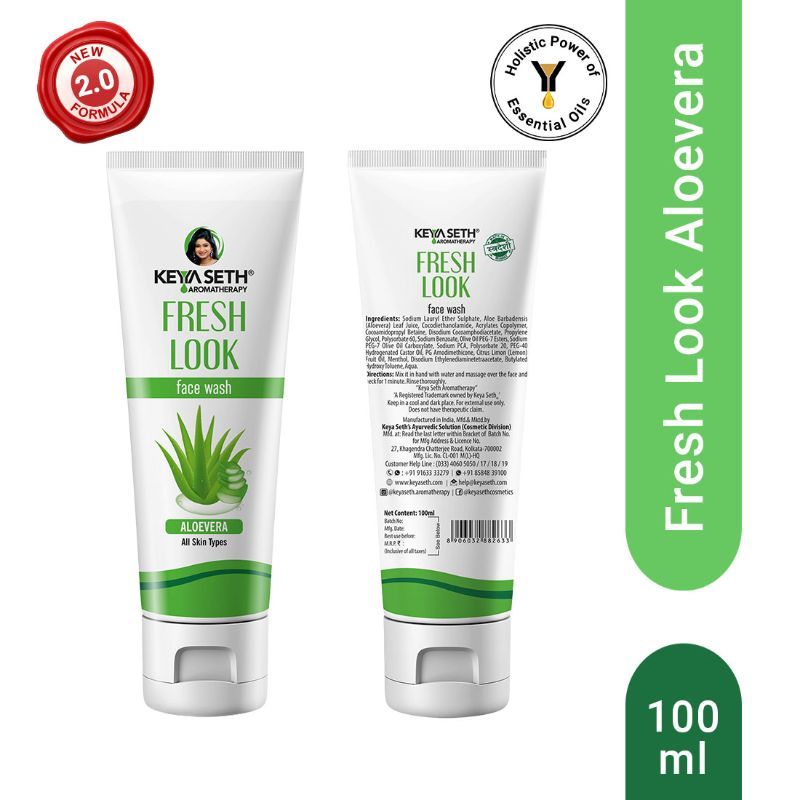 Keya Seth Aromatherapy Fresh Look Face Wash Aloe Vera - Pack of 3