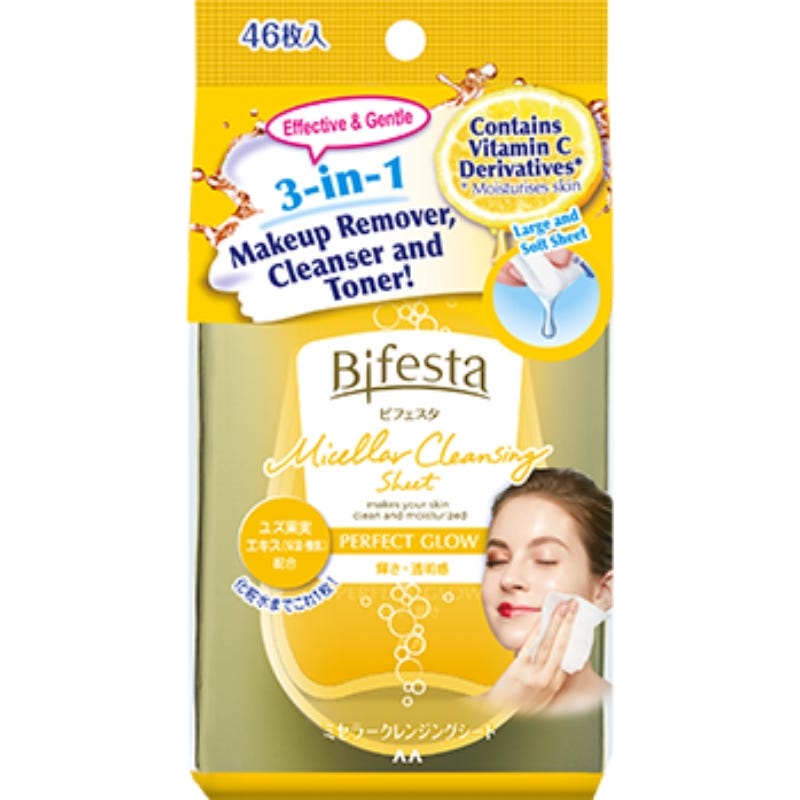 Bifesta Micellar Cleansing Sheet Perfect Glow 46's