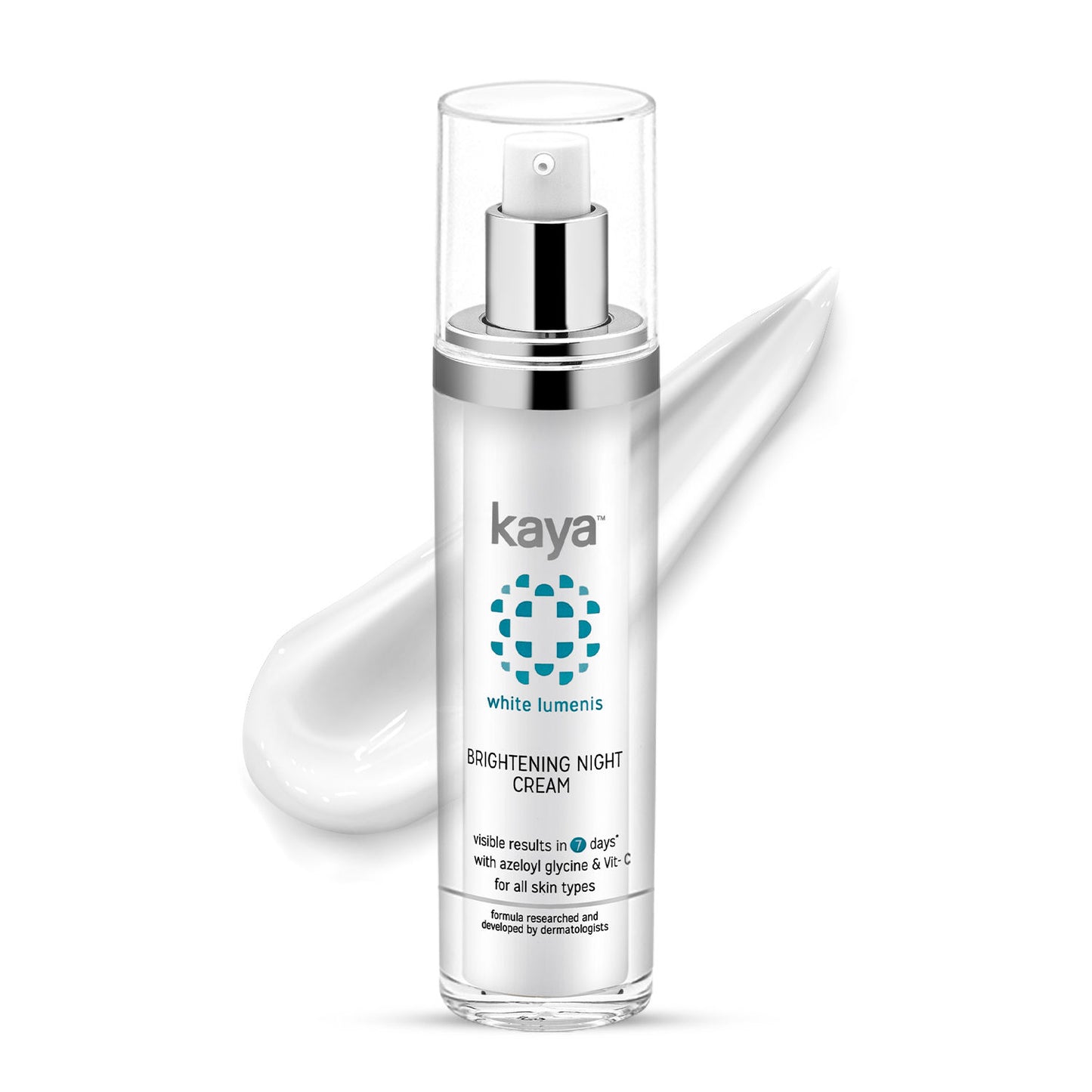 KAYA BRIGHTENING NIGHT CREAM, WITH AZELOYL GLYCINE & VITAMIN C FOR ALL SKIN TYPES(50ML)