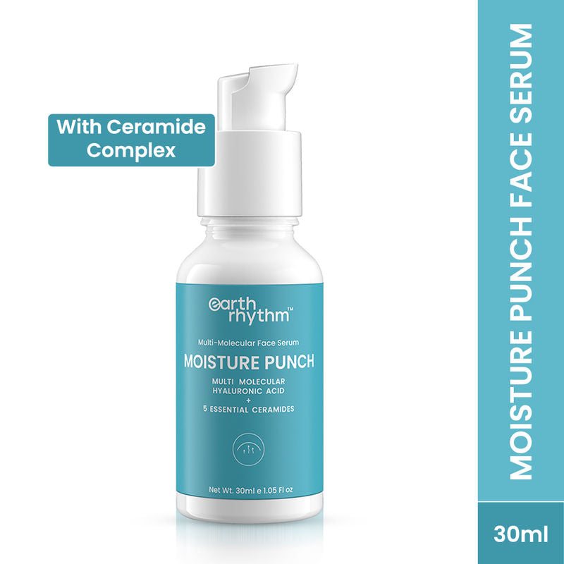 Earth Rhythm Moisture Punch Multi-Molecular Hyaluronic Acid Face Serum, Uplifts Dull Skin