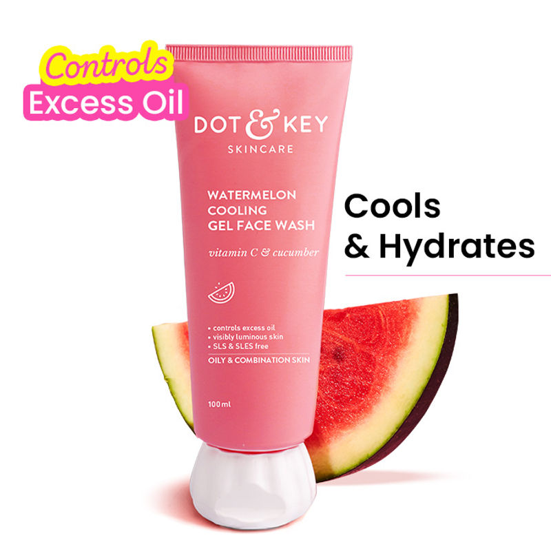 Dot & Key Watermelon & Vitamin C SuperGlow Gel Face Wash For Glowing Skin & Spots Reduction