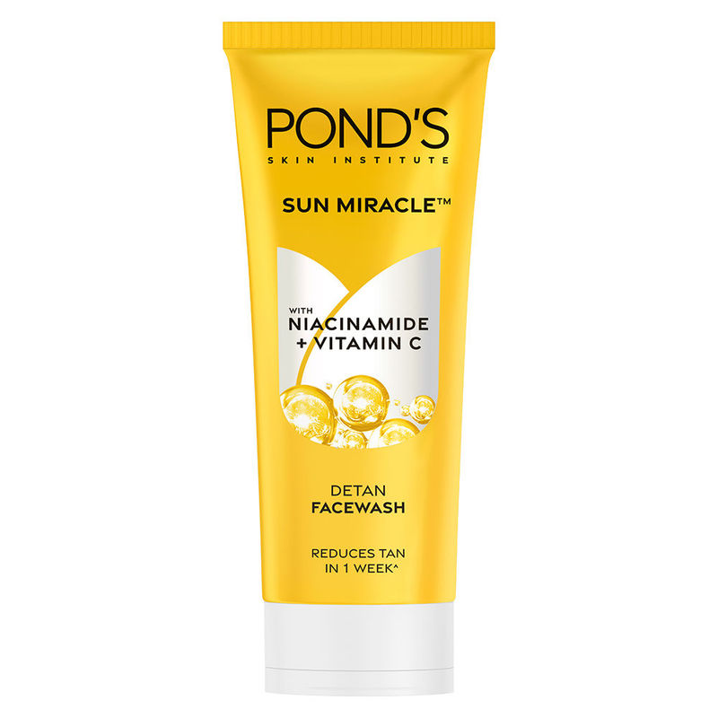 Ponds Sun Miracle Detan Facewash With Vitamin C & Niacinamide