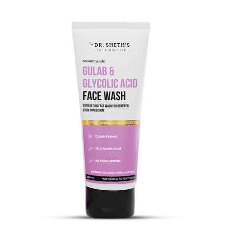 Dr. Sheth's Gulab & Glycolic Acid Face Wash - 100 gm