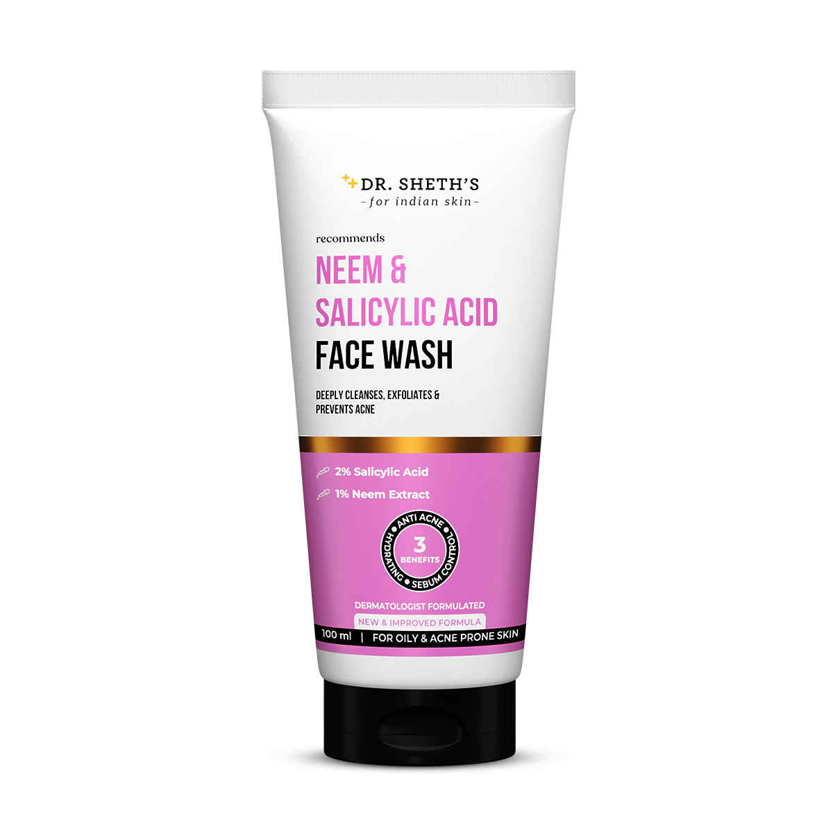 Dr. Sheth's Neem & Salicylic Acid Face Wash - 100 gm